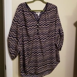 Dressy tunic style blouse